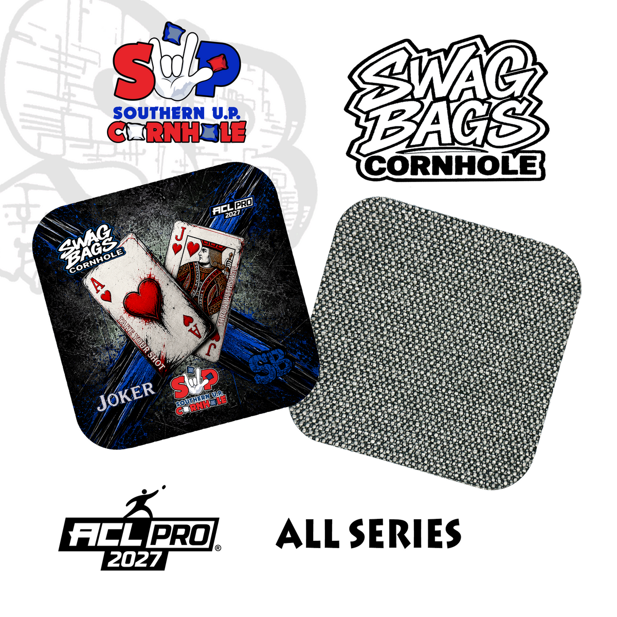 SUP Cornhole x Swag Bags — Ace & Jack Blue (Available in all Series)